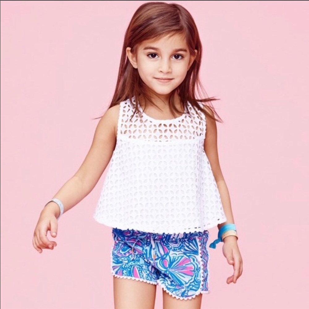 Lilly Pulitzer for Target Eyelet Sleveless Top